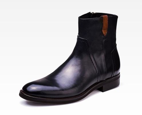 Britânica Escultura de lazer masculino botas de tornozelo pontiaguda estilo Brogue botas Chelsea