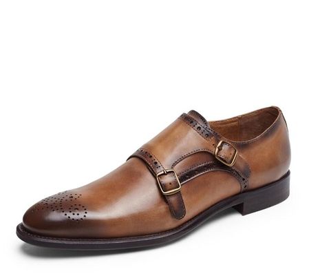 As pontas das asas de luxo, sapatos de Oxford, calçados casuais para o casamento.