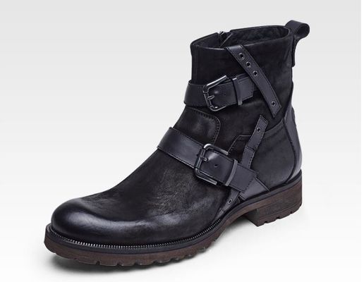 Chapéus masculinos Chelsea Impermeável Chapéus masculinos de couro preto