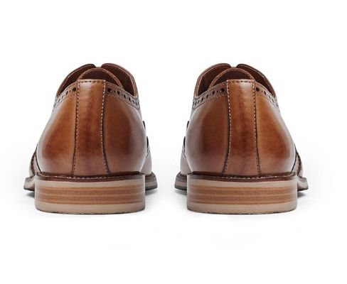 Sapatos personalizados de vestido de noiva para homens feitos à mão de couro de grãos inteiros