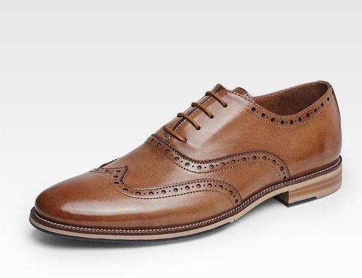 Sapatos personalizados de vestido de noiva para homens feitos à mão de couro de grãos inteiros