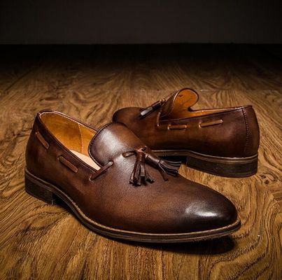 Lace Up Flat Heel Homens Slip On Sneakers Top alto / baixo corte tênis de couro macio