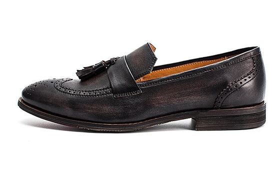 Primavera / Outono Marrom Homem tecido de couro Slip On Sneakers para festa