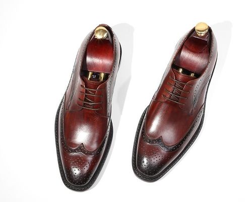 Estilo Derby Homens Preto Sapatos de cordel Homens Planos Tecido de Couro Slip On Sapatos