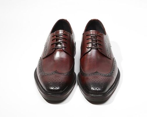 Estilo Derby Homens Preto Sapatos de cordel Homens Planos Tecido de Couro Slip On Sapatos