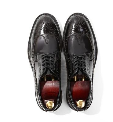 Marca italiana Calçados de couro masculino Calçados planos Calçados pretos Slip On Dress