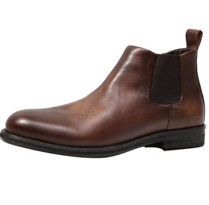 Moda Flat Men Robe de Couro Sapatos Preto Oxford Robe Sapatos Oculto Respirável