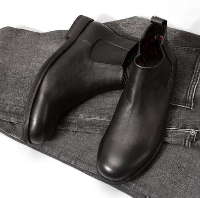 Moda Flat Men Robe de Couro Sapatos Preto Oxford Robe Sapatos Oculto Respirável