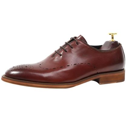 Patente feita à mão Vestido de casamento masculino de couro Sapatos Oxford estilo com listras pretas