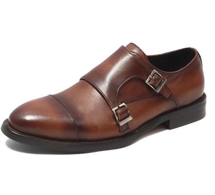 Calçados clássicos para homens com atacadores para o casamento, sapatos redondos para homens com Derby preto