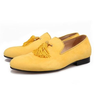 Loafers de veludo de alta qualidade para homens com toalhas de tamanho personalizado