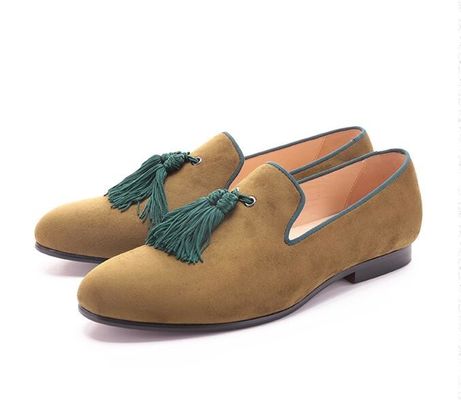 Loafers de veludo de alta qualidade para homens com toalhas de tamanho personalizado