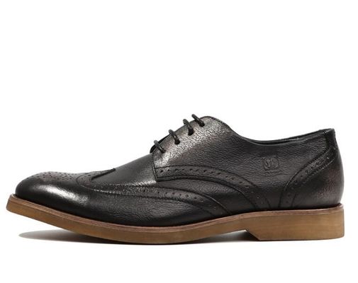 Confortáveis sapatos de couro masculino Derby, calçados descontraídos, calçados de sola macia e respirável para adultos.