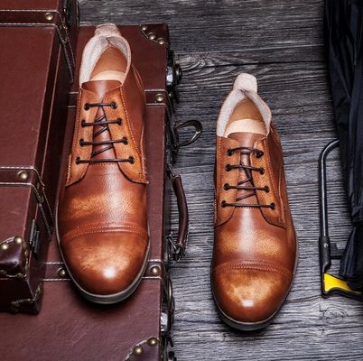 OEM Mens Casual Lace Up Sapatos Confortável Flat respiração Sapatos de condução