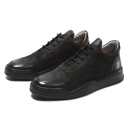 Calçados casuais de couro masculino de outono / primavera Calçados de couro castanho feitos à mão