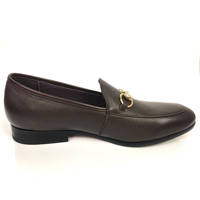 Roupas de moda masculinas de couro Loafers de dedo redondo confortável calçado masculino formal