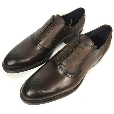 2018 Fábrica de Sapatos China Sapatos de couro 100% feitos à mão Estilo italiano Sapatos formais masculinos