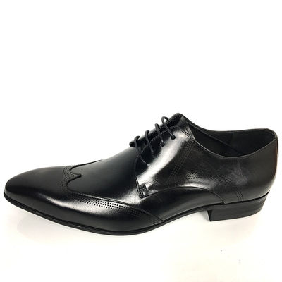 2018 Último estilo de qualidade de couro marca de luxo homem laceup calçado vestido formal 2018 fábrica moda quente estilo homem de couro