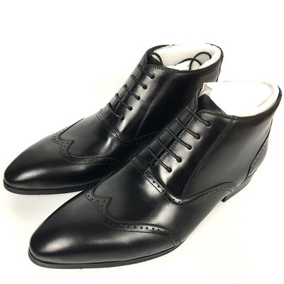 Ferraduras de couro genuíno de Inverno Homem de Neve Botas Anti-esbarro Sola de borracha Design único