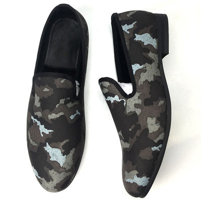 Calçados bordados de pele de ovelha de luxo Calçados de vestido de pele de ovelha
