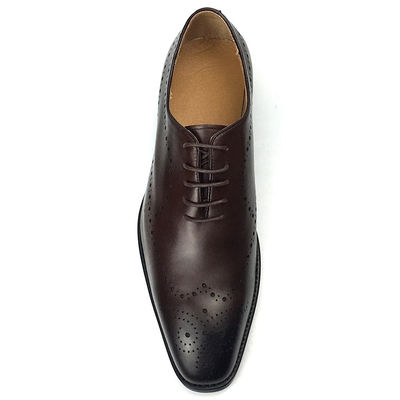 Calçado de cor à mão Homens vestidos formais Sapatos estilo elegante