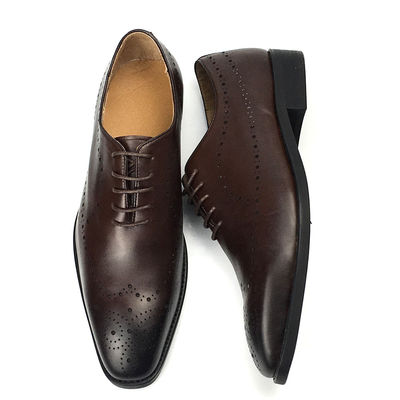 Calçado de cor à mão Homens vestidos formais Sapatos estilo elegante