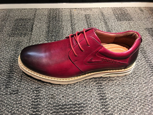 Sapatos de couro casual masculino, sapatos clássicos masculinos Oxford para quatro estações