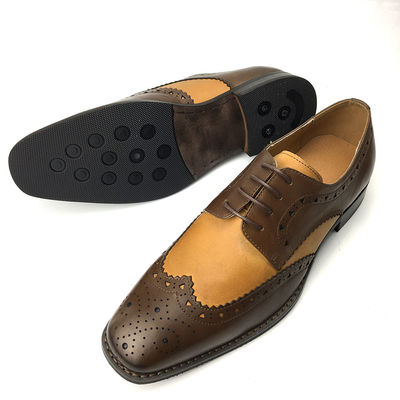 Longa História Desenho Clássico Homens Personalizados Sapatos de Casamento de Couro