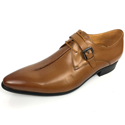 Oxford Business Office Dress Men Dress Formal, sapatos com alças de monge