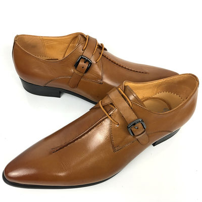 Oxford Business Office Dress Men Dress Formal, sapatos com alças de monge