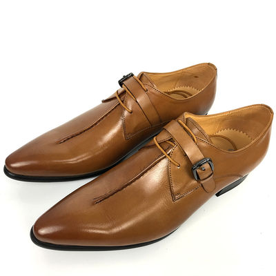 Oxford Business Office Dress Men Dress Formal, sapatos com alças de monge