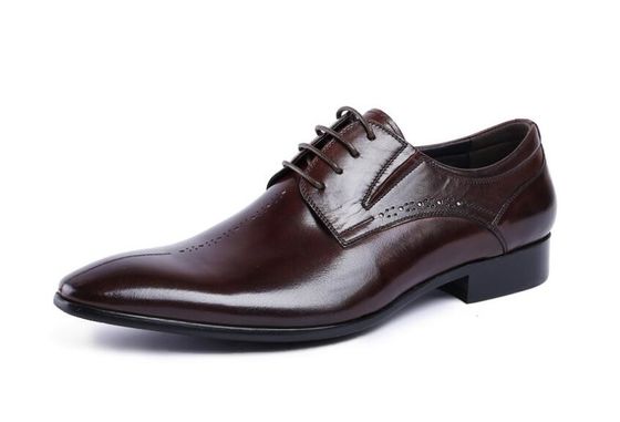 Marca Wingtip Oxford Luxury Homem Calçados de Couro, Calçados de Couro Original Esculpidos