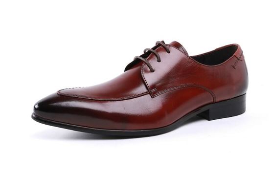 Embossing Design Patent Leather Black Dress Shoes, Lace Up Dress Shoes