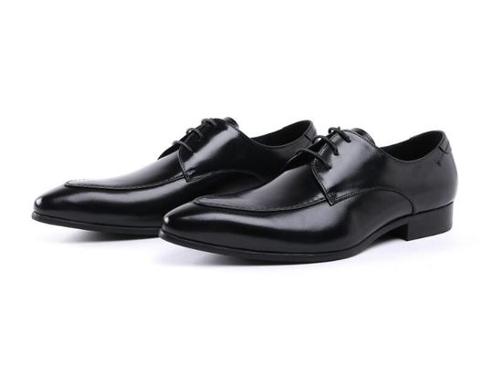Embossing Design Patent Leather Black Dress Shoes, Lace Up Dress Shoes