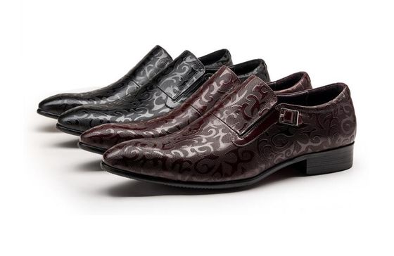 Sapatos de pele de homem Python genuíno, Sapatos de vestido clássico de cobra exótica.