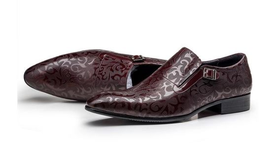 Sapatos de pele de homem Python genuíno, Sapatos de vestido clássico de cobra exótica.