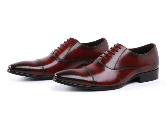 Exército de Oxford Ceremonial Couro Vermelho Oficiais Militares Homens Sapatos 39-45# Tamanho