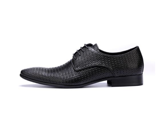 Todos tecidos de roupas de couro, calçados de couro Oxford, calçados para homens.
