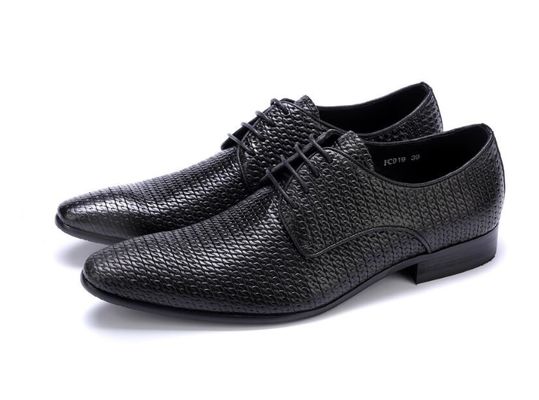 Todos tecidos de roupas de couro, calçados de couro Oxford, calçados para homens.