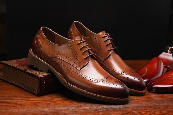Estilo clássico Derby preto, sapatos de vestimenta, homens retrô, sapatos de vestimenta Oxford