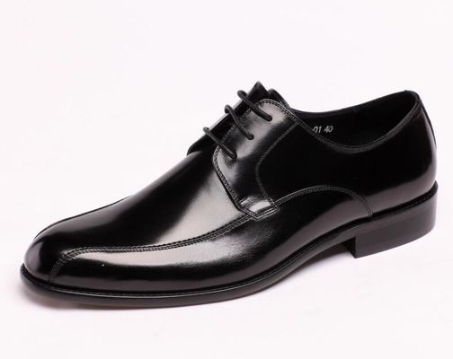 Oficiais de negócios, sapatos de couro, calçados negros, resistentes ao deslizamento.
