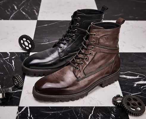 Botas Militares de Couro Genuino Respiráveis Homens Botas de Treinamento do Exército Impermeáveis