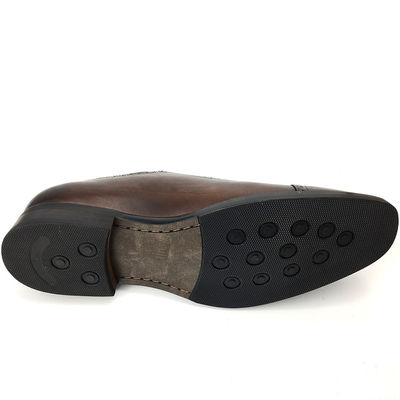 Calçado britânico de estilo masculino pontiagudo / cordel calçado casual cor marrom