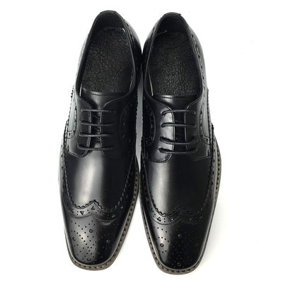 Calçados de couro casual masculino / Calçados de Oxford preto masculino Moda estilo italiano