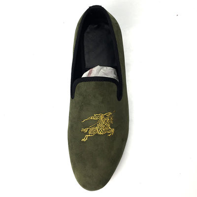 Armado Verde Homens Loafers de Veludo Homens respiráveis Slip On Summer Sneakers