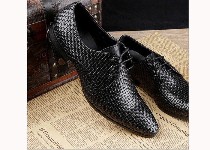 Calçados masculinos de borgoña Vintage italiano Goodyear Welted Calçados de couro de grãos completos