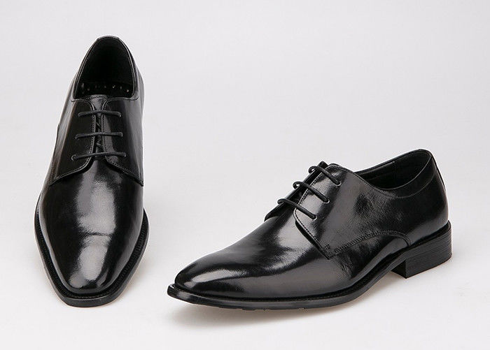 Flat Men Formal Dress Sapatos Negro Couro Original Chapéu de Chapéu para Escritório de Negócios