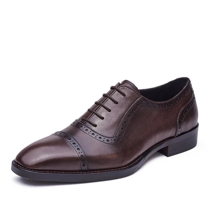 Chapéus de roupa masculina de ponta de pé Chapéus masculinos de outono Chapéus de brogue castanho para casamento