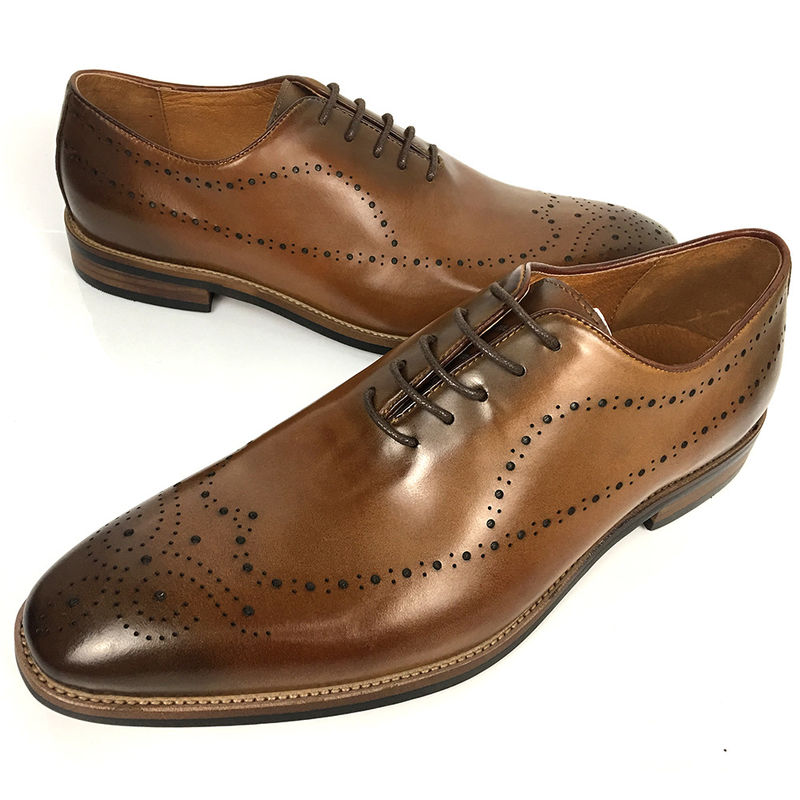 Inglaterra Estilo Moda Homens Escritório Formal Brogue Calçado de Couro Com Grande Tamanho