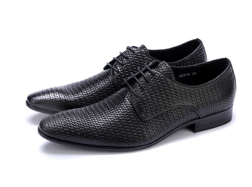Todos tecidos de roupas de couro, calçados de couro Oxford, calçados para homens.